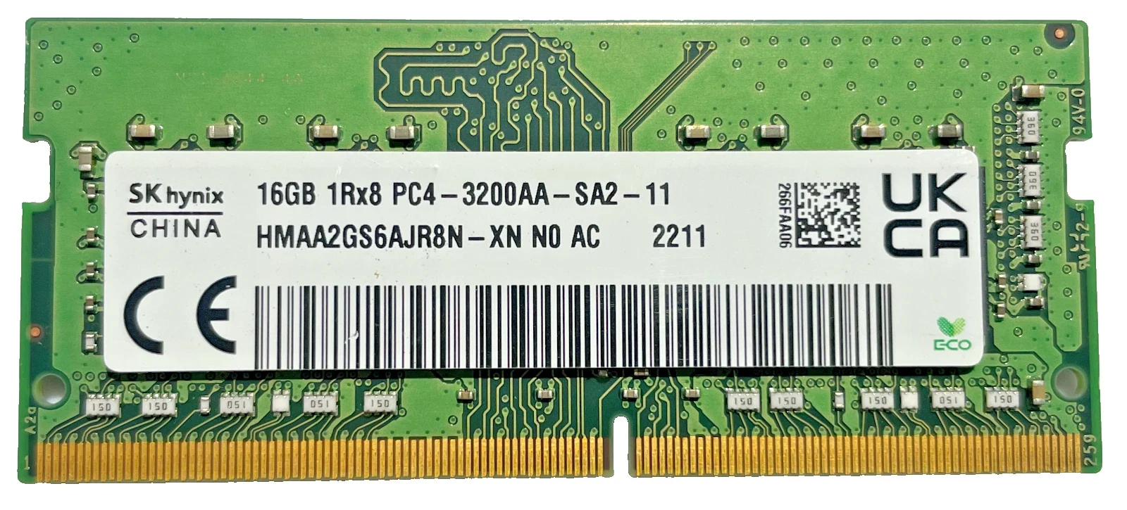 SK Hynix 16GB 1Rx8 PC4-3200 DDR4 HMAA2GS6AJR8N SODIMM Laptop